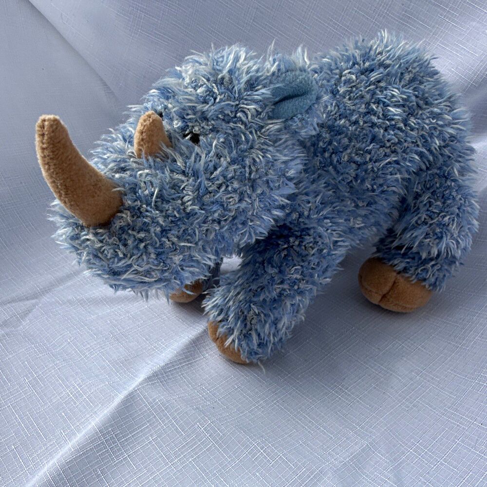 GUND Heads & Tales Blue Rhino Plush Stuffed Animal, 6-14 in, Ages 3-5 Years